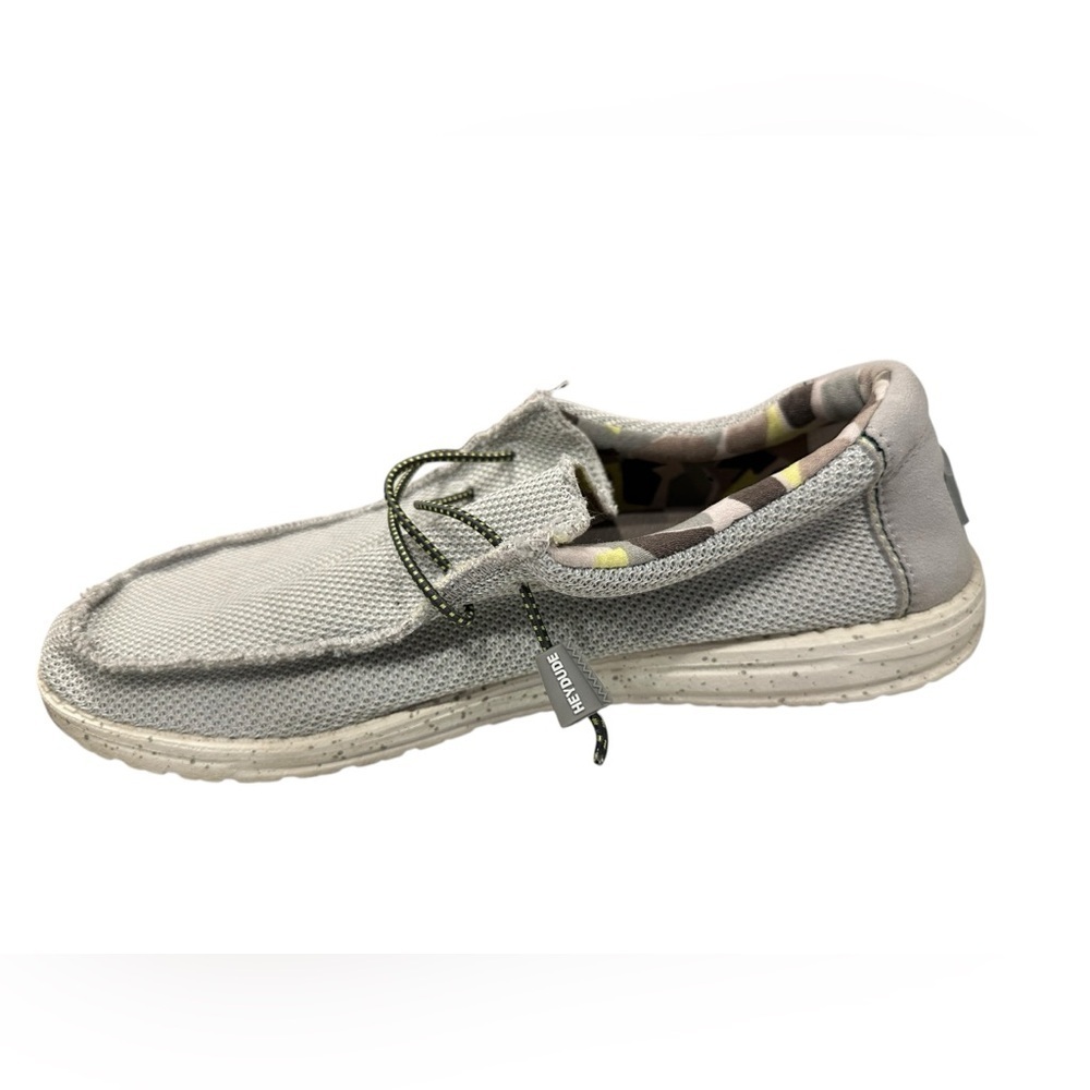 Men’s HEY DUDE Wally Sox Fog Slip On Shoes Size 10 - Picture 5 of 8